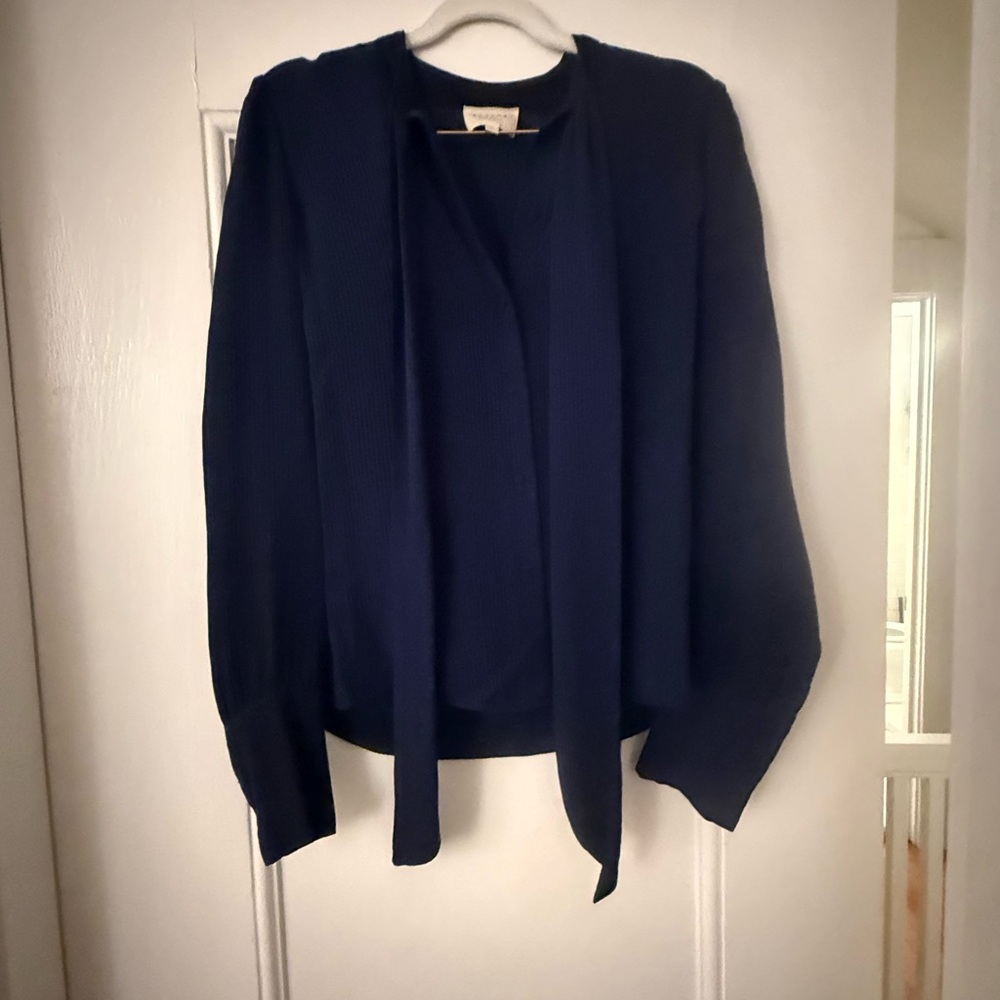 Sézane Laurya Top Navy - Sz 34 - Picture 3 of 5